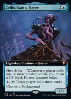 Zellix Sanity Flayer (Extended Art) * Commanders Legends Baldur's Gate - MTG - Image 1