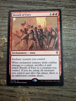 Magic the Gathering Breath of Fury Commander 2016 Regular Enchantment - Image 1