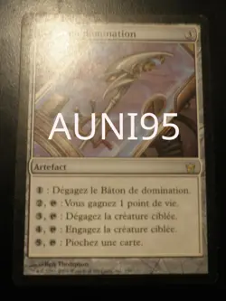 mtg magic staff of domination 5th fifth dawn FRENCH vf fr Baton de domination - Image 1