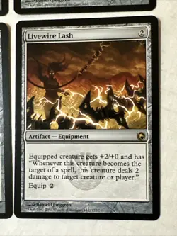 Livewire Lash X4 Scars Of Mirrodin Ex+ /NM Cond See Pic Front Back - Image 2