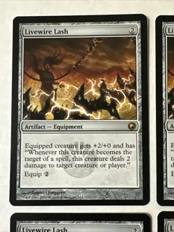Livewire Lash X4 Scars Of Mirrodin Ex+ /NM Cond See Pic Front Back - Image 5