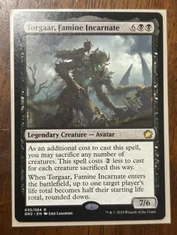 Magic The Gathering: Torgaar, Famine Incarnate - MTG Game Night 2019 - Image 1