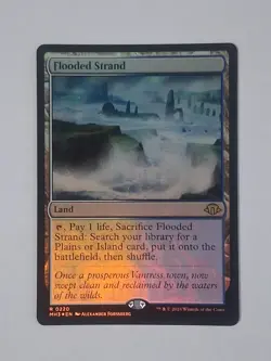 MtG Modern Horizons 3 Flooded Strand Foil NM Magic the Gathering - Image 1