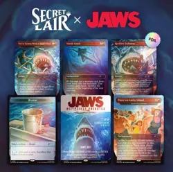 MTG Secret Lair Jaws: Terror of Amity Island Rainbow Foil Edition (Sealed) - Image 1