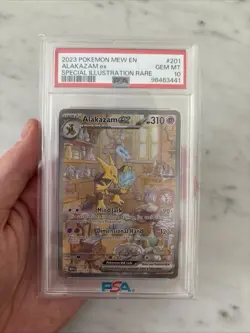 Pokemon TCG Alakazam EX 151 201/165 PSA 10 - Image 1
