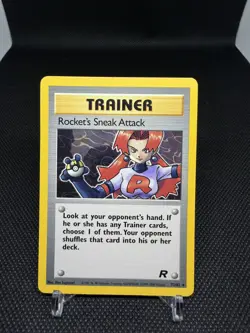 Pokemon Rocket's Sneak Attack Team Rocket 72/82 Regular Rare WOTC LP-NM - Image 1