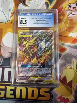 Moltrex Zapdos Articuno GX SM210 Pokemon CGC 8.5 NM Mint Old Blue Label - Image 1