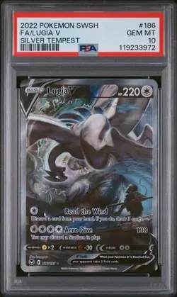 Lugia V #186 Silver Tempest 2022 Pokemon PSA 10 Gem Mint Alternate Art Alt - Image 1