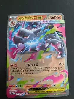 Mega Charizard X ex - 013/094 - Phantasmal Flames Double Rare Pokemon Card - NM - Image 1