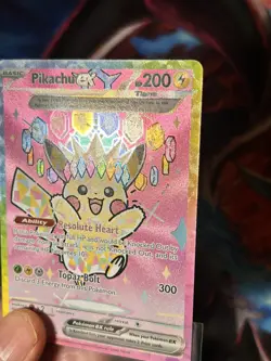 Pokemon Pikachu Ex SIR Ascended Heroes 277/217 minty fresh. No whiting. 🥹 - Image 5