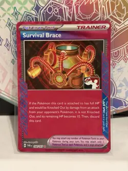 Survival Brace 164/167 TWM | Play! Pokemon Stamped | Prize Pack Series 6 | NM - Image 1