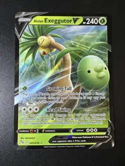 Alolan Exeggutor V 005/078 SWSH: Pokemon Go Ultra Rare - LP - Image 1