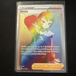 Pokemon TCG Arezu 204/196 Full Art Secret Rainbow Rare Trainer Lost Origin - Image 1