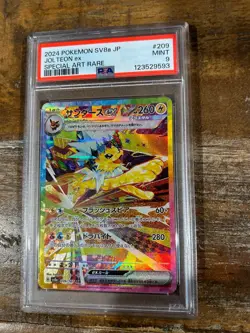 POKEMON 2024 SV8a Terastal Fest Japanese Special Art Rare JOLTEON Ex #209 PSA 9 - Image 1