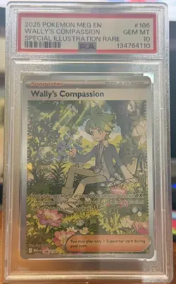 Wally’s Compassion Special Illustration Rare #186 PSA 10 GEM MINT - 2025 Pokemon - Image 1
