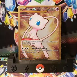 Pokemon TCG Mew EX 205/165 Gold Metal Card 151 Ultra Premium Collection Promo - Image 1