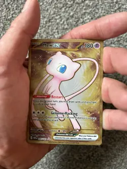 Pokemon TCG Mew EX 205/165 Gold Metal Card 151 Ultra Premium Collection Promo - Image 3