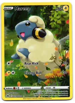Mareep GG34/GG70 - Crown Zenith Galarian Gallery Pokemon TCG Holo - M/LP Card - Image 1
