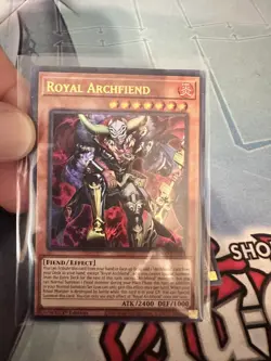 Yugioh Royal Archfiend BPRO-EN014 1st Ed Ultra Rare - Image 1