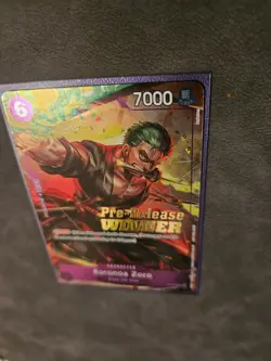 2023 One Piece Roronoa Zoro OP-06 (Pre-Release Tournament Winner) P-045 Promo NM - Image 3