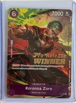 Roronoa Zoro (OP-06 Pre-Release Tournament) [Winner] P-045 One Piece Promo Foil - Image 1