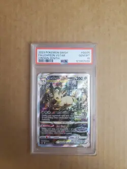 PSA 10 Leafeon VSTAR GG35 Crown Zenith Galarian Gallery Ultra Rare Pokemon Card - Image 1