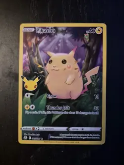 Pokemon Pikachu TCG Holo Card Celebrations 005/025 25th Anniversary Edition - Image 1