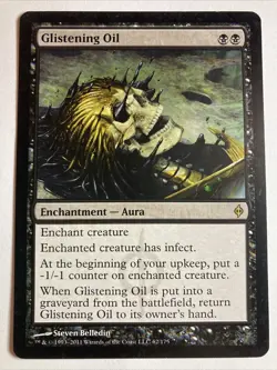Glistening Oil New Phyrexia MTG LP - Image 1