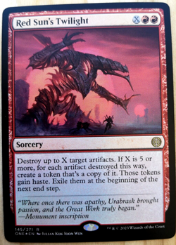 Red Sun's Twilight - Foil - Phyrexia: All Will Be One - NM - EN - 145 - Image 1