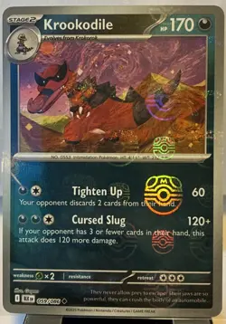 Pokemon TCG Masterball Krookodile 059/086 Sv: Black Bolt Holo Uncommon NM Eng - Image 1