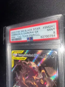 Pokemon Umbreon & Darkrai GX SM241 / PRM Black Star Promo ENG English PSA 9 - Image 4