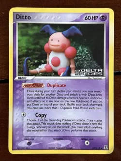 Pokemon Ex Delta Species Ditto Stamped 38/113 Reverse Holo LP - Image 1