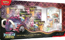 6x Pokemon Paldean Fates Great Tusk Iron Threads Ex Premium Collection SEALED - Image 1