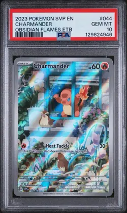 2023 POKEMON SVP EN-SV BLACK STAR PROMO #044 CHARMANDER PSA 10 - Image 1