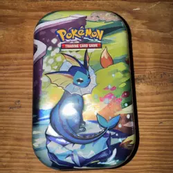 Pokemon TCG Vaporeon Mini Tin Prismatic Evolutions - Factory Sealed Unopened - Image 1