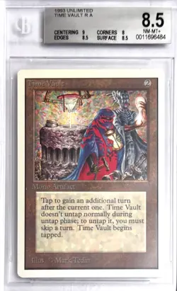 1993 MTG Unlimited Time Vault Magic the Gathering BGS 8.5 Near Mint+ - Image 1