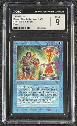TIMETWISTER CGC 9 1993 MAGIC: THE GATHERING MTG COLLECTORS' EDITION RARE 6009 - Image 1