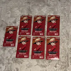 One Piece OP-13 Carrying on His Will Sleeved Booster Packs (LOT OF 7) - Image 1