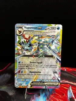 Pokemon TCG Vaporeon EX Double Rare Holo Card 23/131 Prismatic Evolutions NM - Image 1