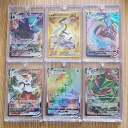 Pokemon Cards Lot Of 6 Vmax Ex Miraidon Rayquaza Gold All In Ultra Pro One Touch - Image 1