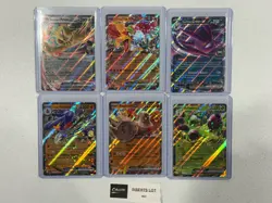 LOT OF 6 POKEMON CARDS DESTINED RIVALS REGIROCK HO-OH CROBAT PERSIAN GARCHOMP EX - Image 1