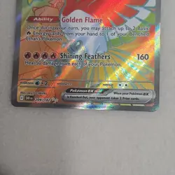 Pokemon TCG Ethan's Ho-Oh EX 209/182 S&V Destined Rivals Ultra Rare Holo Card - Image 4
