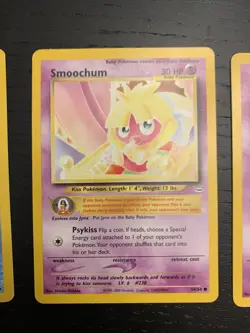Jynx And Smoochum 3 Near Mint Card Bundle Non Holo Rare Vintage Pokemon Cards - Image 3