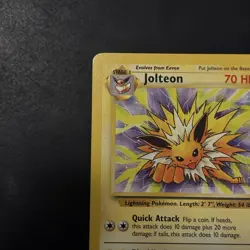 Vintage Pokemon Non-Holo Rare Jolteon Card 20/64 Unlimited Jungle Wotc - Image 2