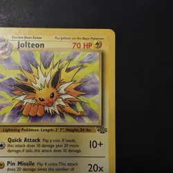 Vintage Pokemon Non-Holo Rare Jolteon Card 20/64 Unlimited Jungle Wotc - Image 3