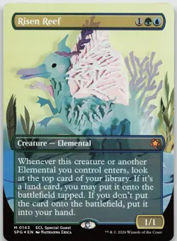 Risen Reef (Borderless) M Special Guests 143 NMFoil - Image 1