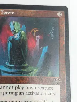 1996 Magic: The Gathering Mirage Cursed Totem Rare NM - Image 5