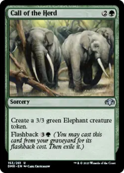 Call of the Herd~153/261~NM~Dominaria Remastered~MTG - Image 1