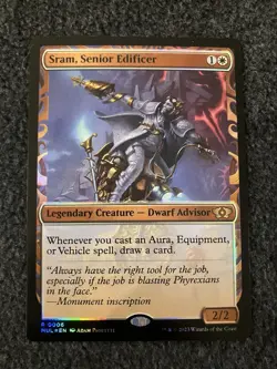 Magic MTG - Sram, Senior Edificer Foil - March of the Machine - Image 1