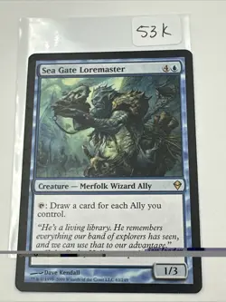 Sea Gate Loremaster - Zendikar - MTG - Magic the Gathering LP - Image 2